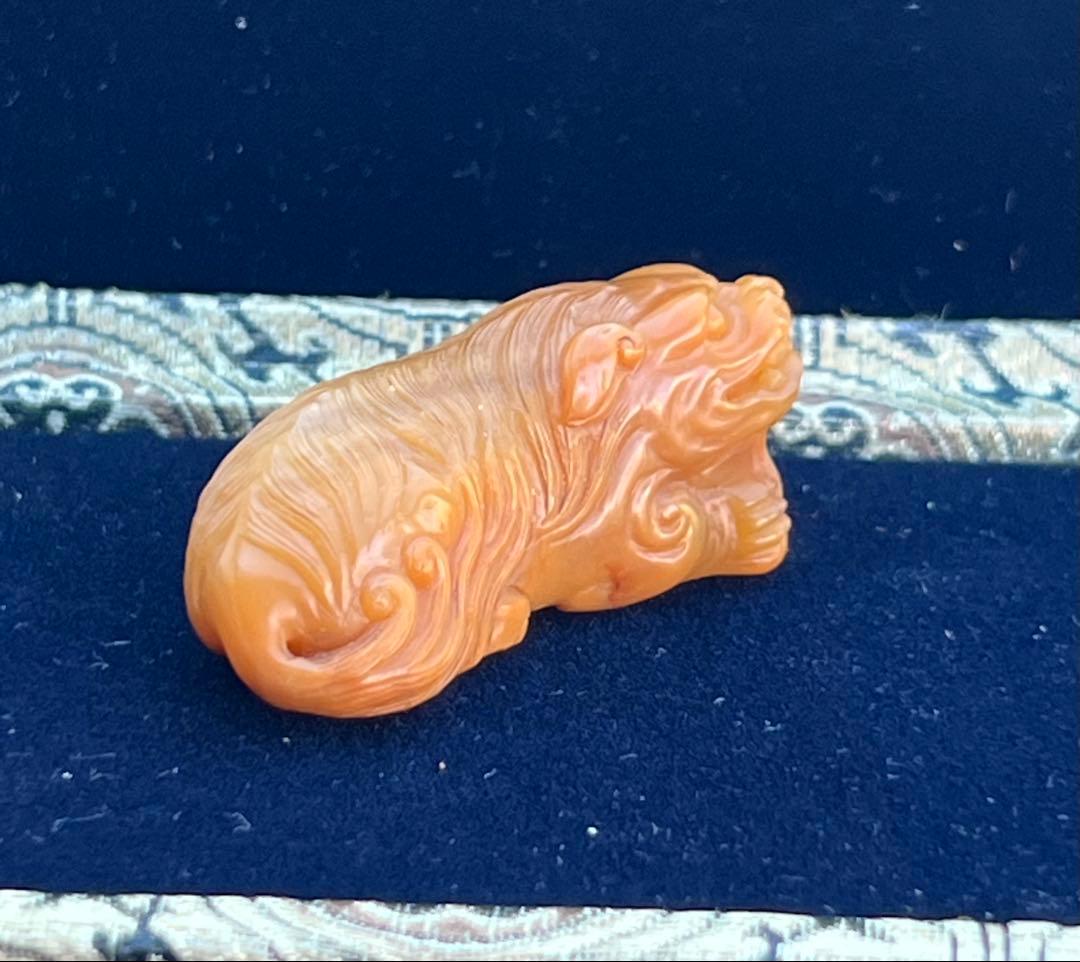 極上 文房具　天然石　田黄石? BL2-01