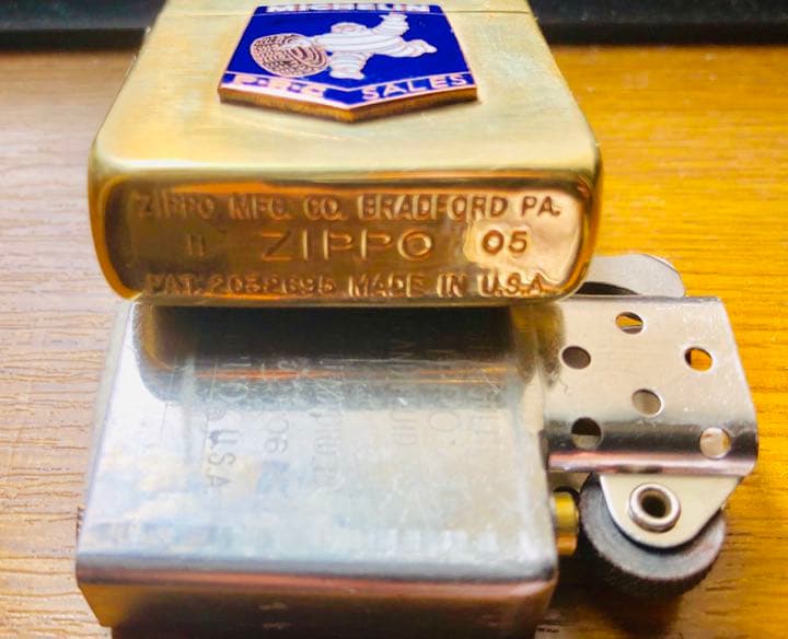 ◆ミシュラン◆真鍮ブラス製◆エナメル七宝製1941モデル♦︎ゴールド金色4バレル