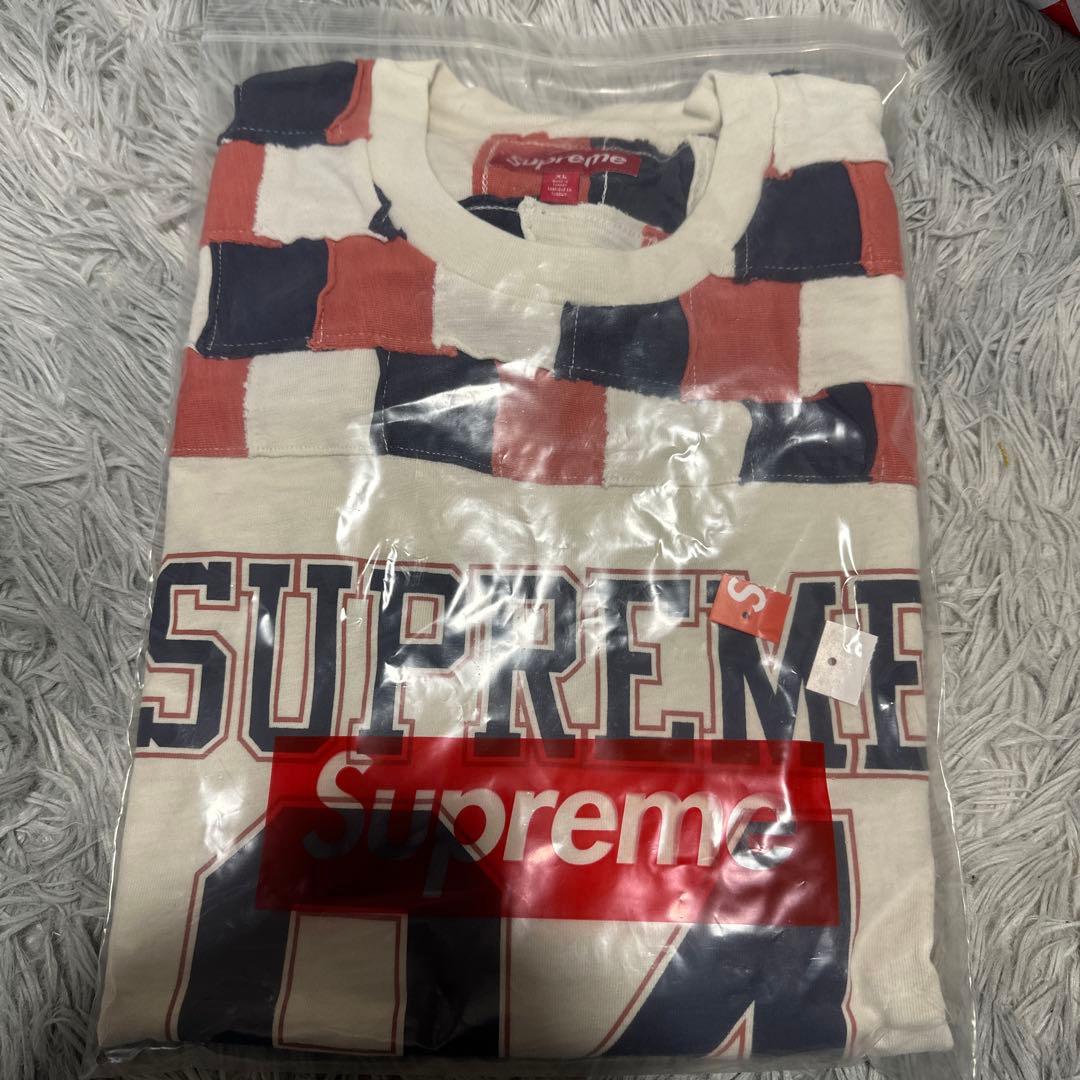 シャツ SupremePatchworkYoke Football TopStone\"