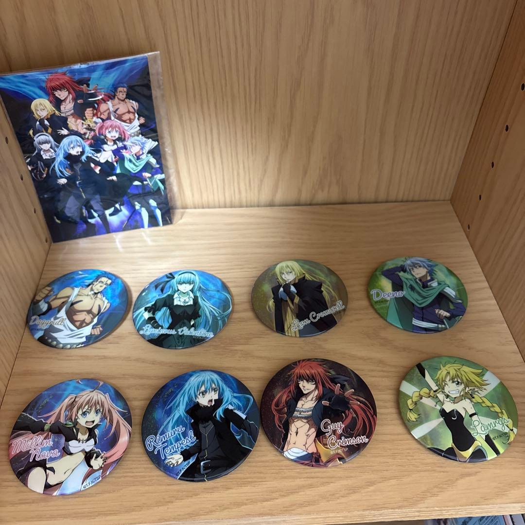 転生したらスライムだった件 八星魔王 缶バッジコンプ&限定ポストカードセット