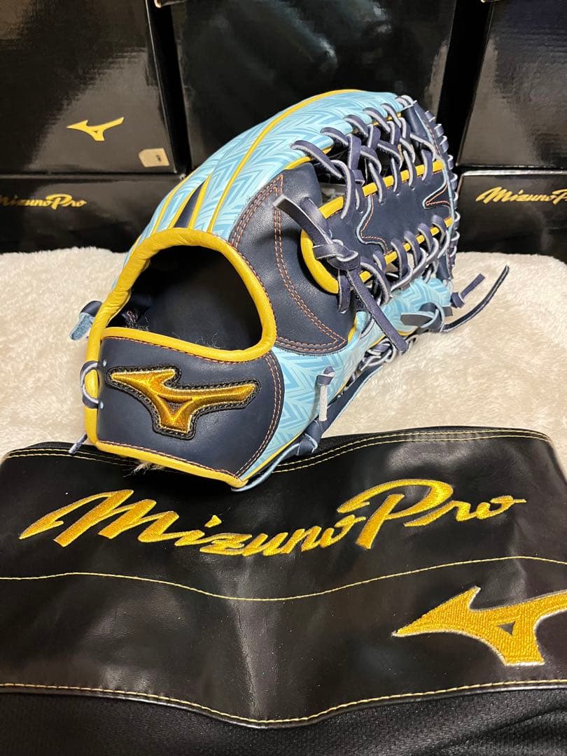 ミズノ輝動シリーズ　ミズノプロ　軟式　野球　外野手用　グローブ