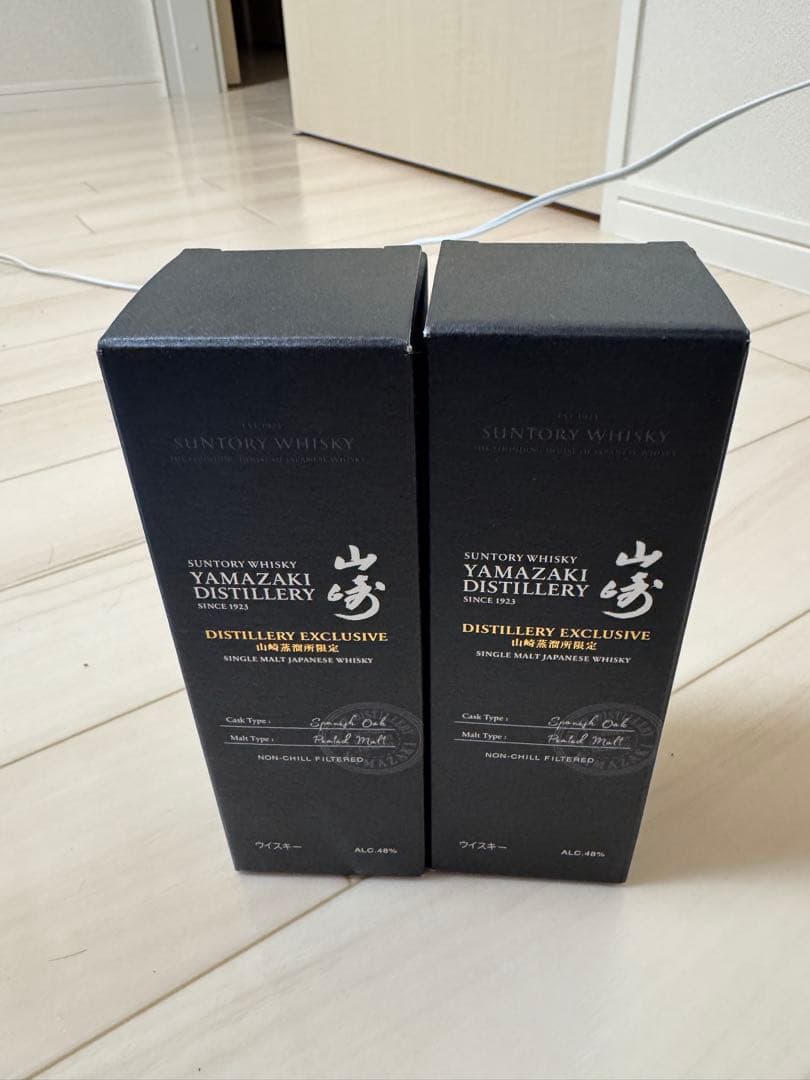 サントリー 山崎蒸溜所限定ウイスキー 180ml 2本セット　箱付き　未開封品