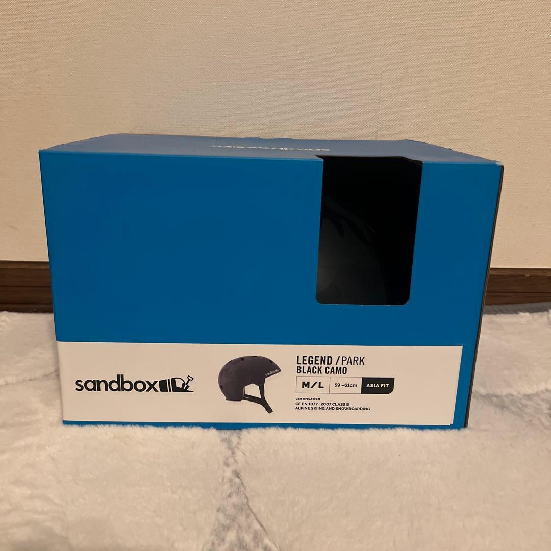 スキー・スノーボードアクセサリー sandbox LEGEND/PARK BLACK CAMO M/L 59-61