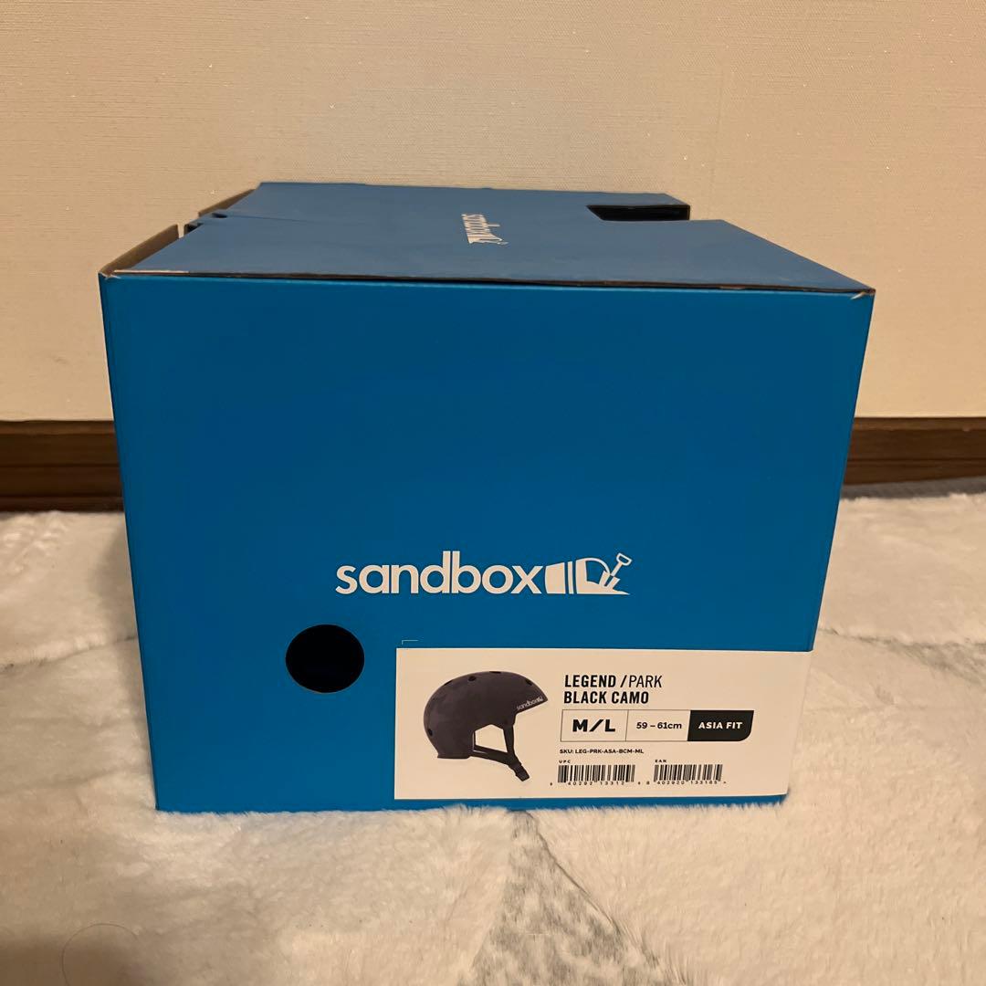 スキー・スノーボードアクセサリー sandbox LEGEND/PARK BLACK CAMO M/L 59-61