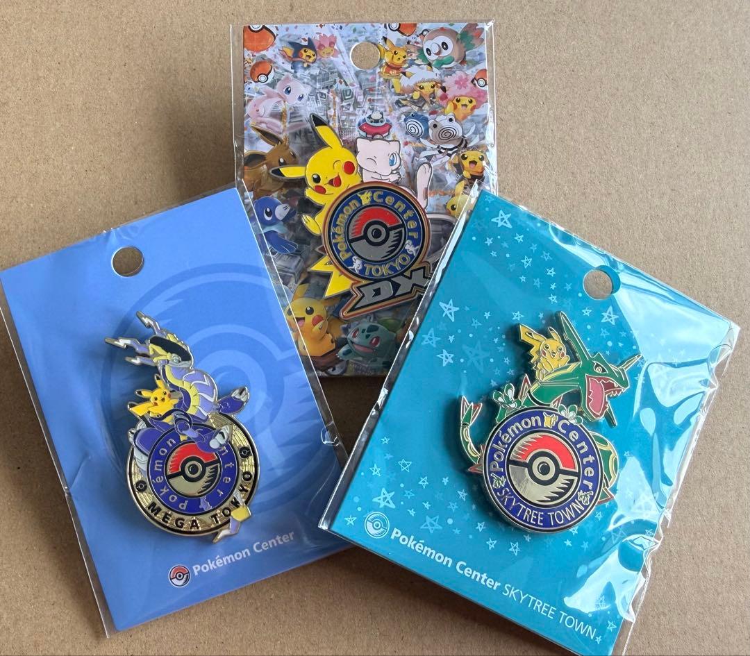ポケモンセンター ロゴピンズ ピカチュウ ミュウ レックウザ ミライドン