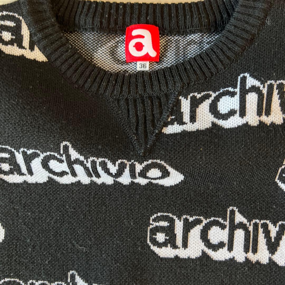 お値下げarchivio ロゴ入りニットセットアップ 36 美品