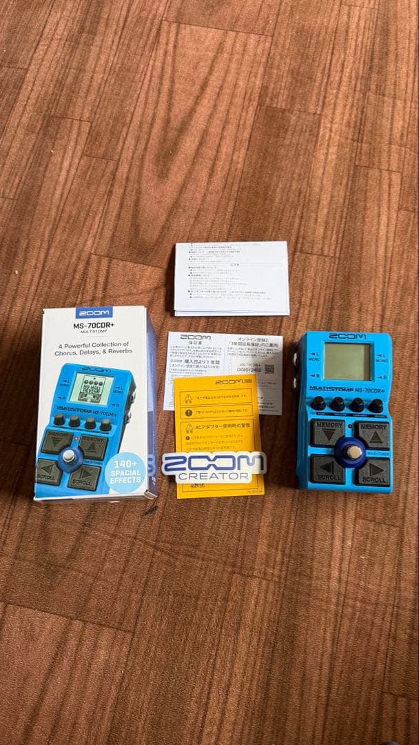 美品　ZOOM MS-70CDR+マルチエフェクター　ストンプボックス