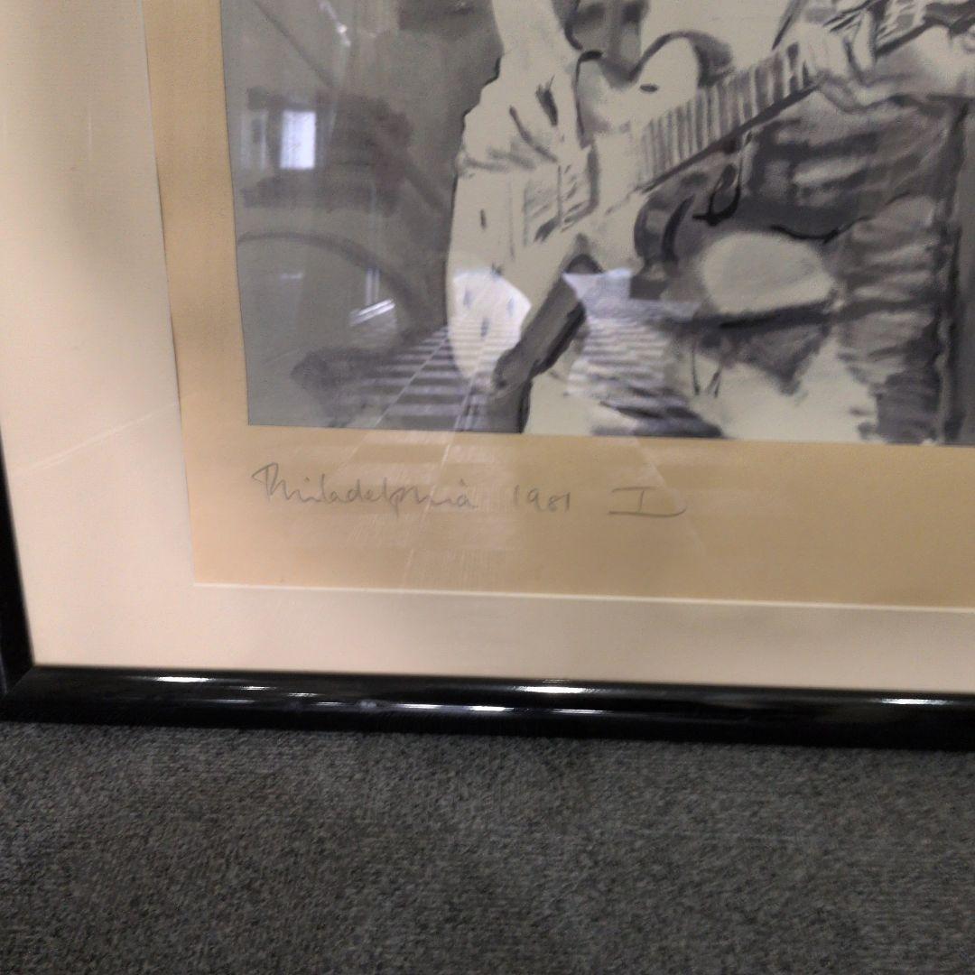 キースリチャーズ　ローリングストーンズ　シルクスクリーン　リトグラフ　サイン