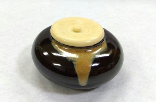 月末迄特価 茶道具 茶入 内海茶入 長緒茶入 仕服 立涌に蔦 正絹 新品