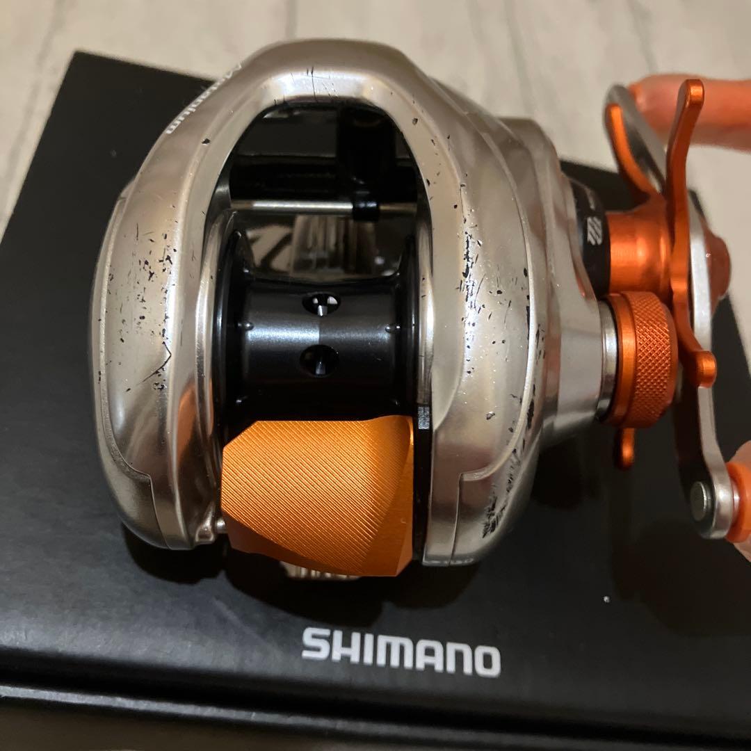 シマノ　16メタニウムMGL 右ハンドル　オレンジカスタム