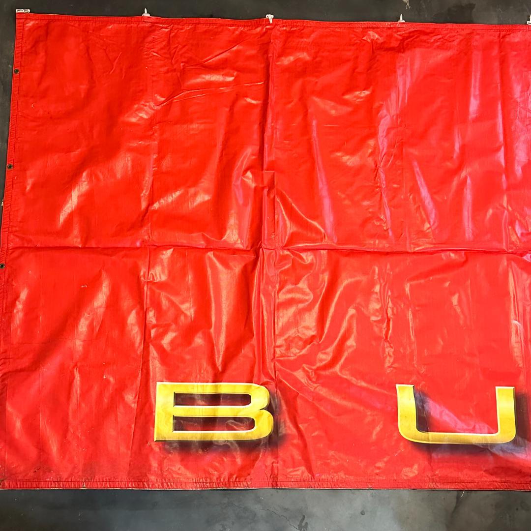 【超巨大・激レア】Budweiser (バドワイザー) 大型バナー 約9.7m