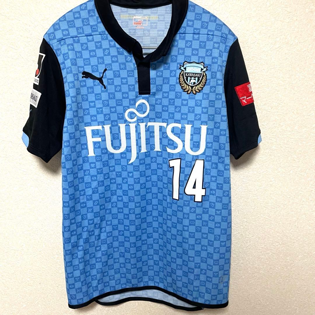 【正規品】川崎フロンターレ　2014 中村憲剛14 ホーム M フルパッチ