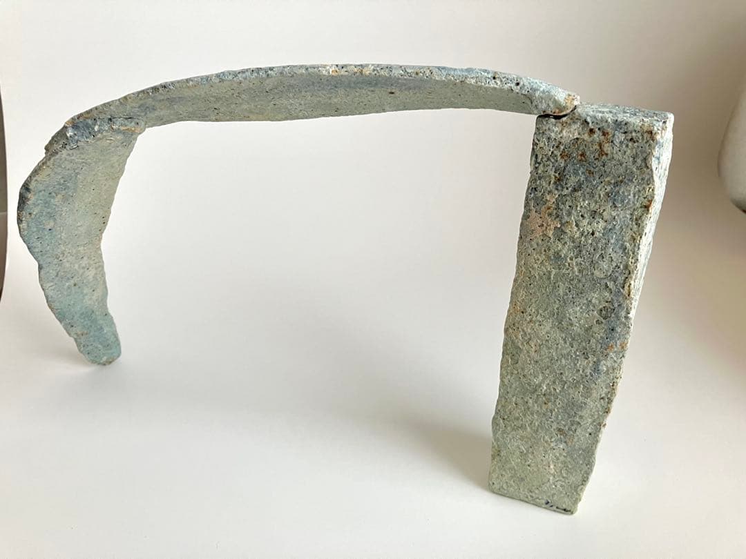 小島郁子（安藤郁子）さん作　オブジェ　焼締