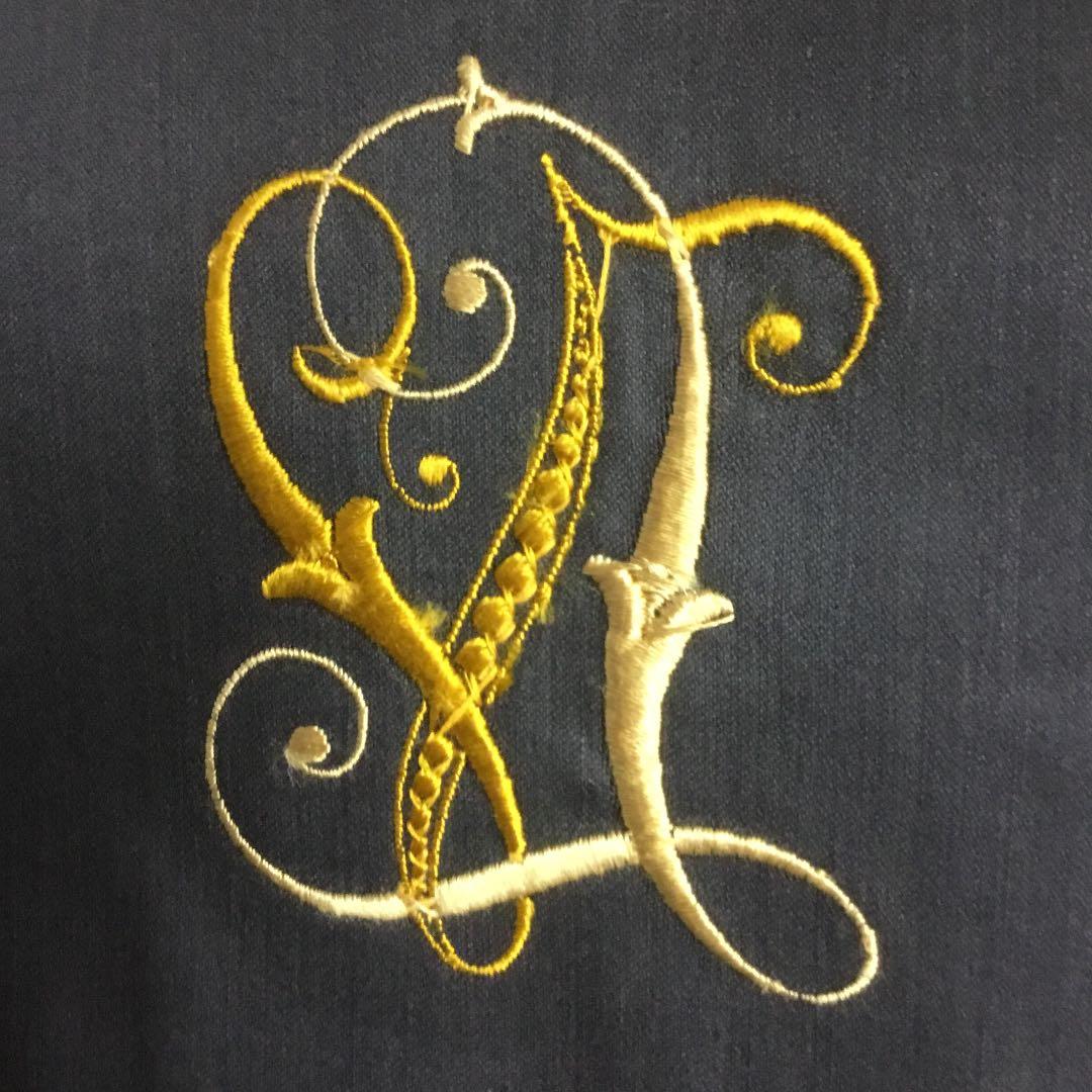 アンティークのレタード刺繍8枚セット