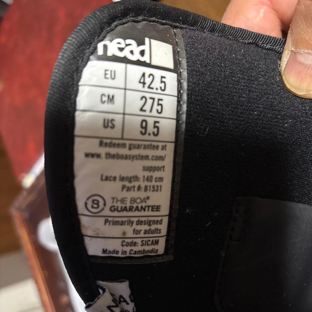 head ONE スノーボードブーツ ブラック/グレー27.5cm