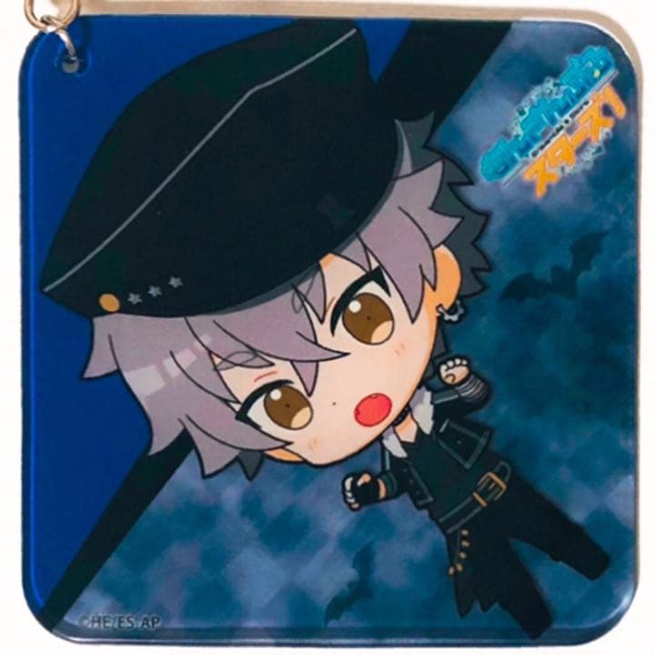 新品★あんスタ【朔間零＆大神晃牙】カラオケの鉄人★ふにふにコースター型ストラップ