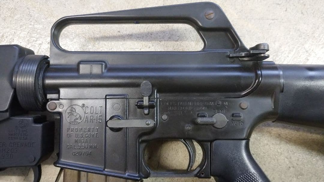 M16小銃 M203擲弾銃 樹脂製モデルガン