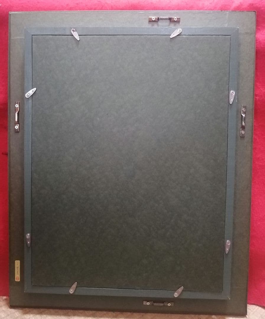 絵画　油彩画　キャンバス　額縁　薔薇 ロウソク　原画