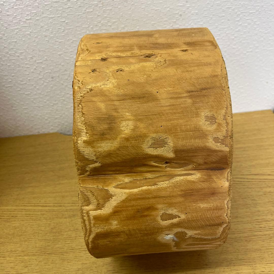 木彫りフクロウ　梟　工芸品　オブジェ