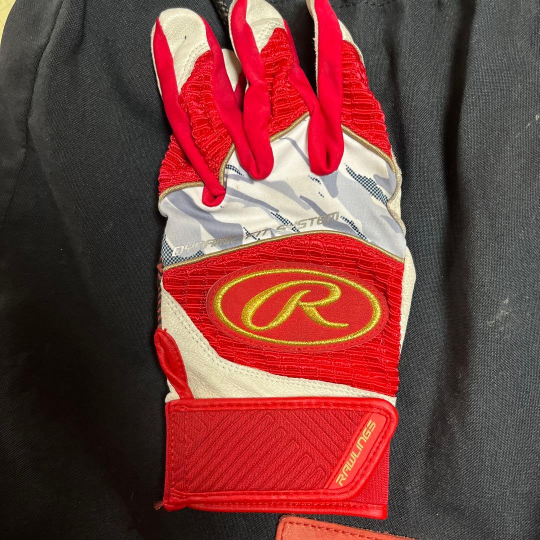 アシックス 軟式グローブ GGH 黒/赤 収納袋付き