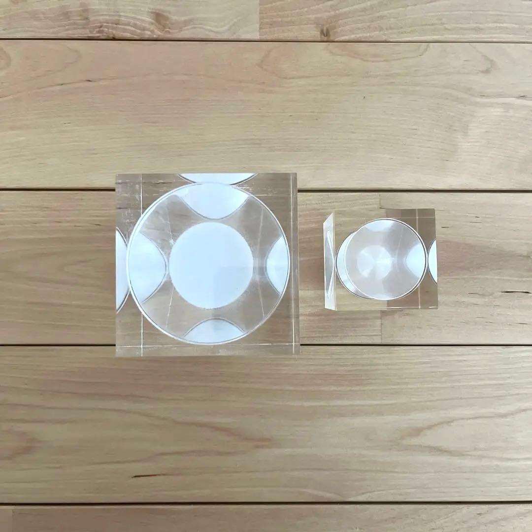 【レア】タピオウィルカラ　砂時計 大小 ヴィンテージ　キューブ　フィンランド