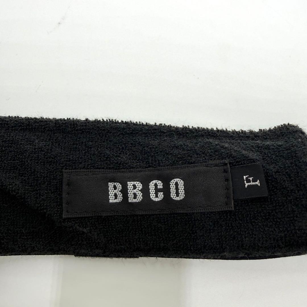 BBCO シルバーメタルプリント ゴルフサンバイザー ブラック 日本製