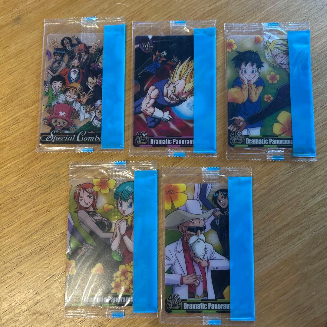 ドラゴンボール✕ワンピース 40周年記念　ウエハースカード　11枚セット