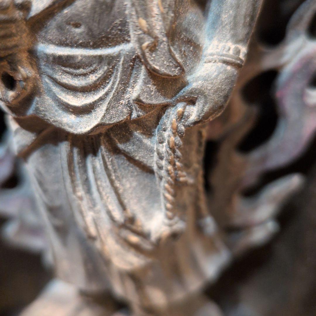 不動明王　銅製21センチ厨子付