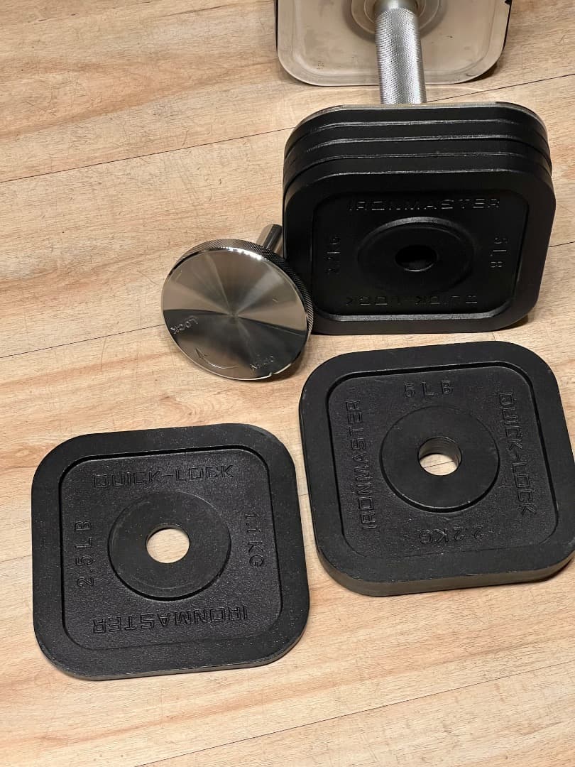 引取限定 クイックロックダンベル ペア68kgセット IRONMASTER