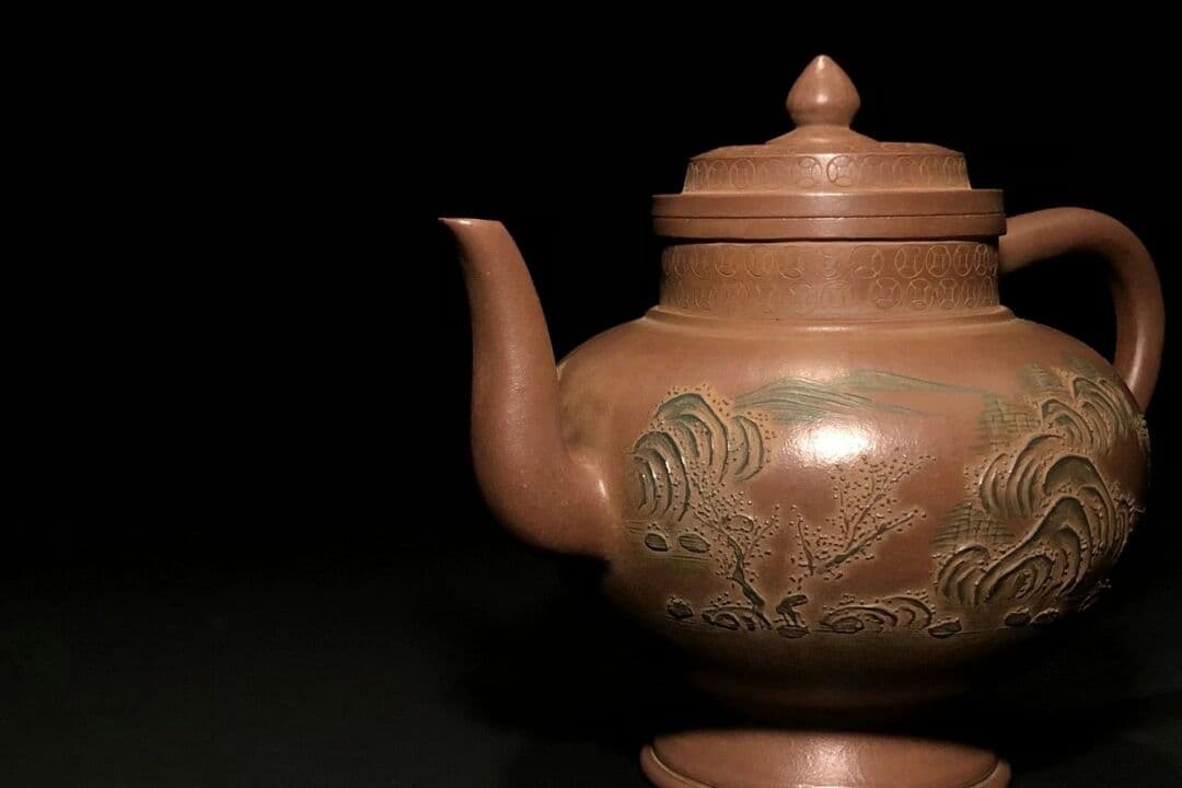 鉄画軒  清代 紫泥急須 梅之図  紫砂壷 茶壷 古玩 茶道具 煎茶道具