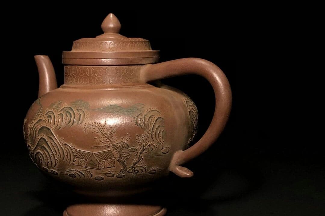 鉄画軒  清代 紫泥急須 梅之図  紫砂壷 茶壷 古玩 茶道具 煎茶道具