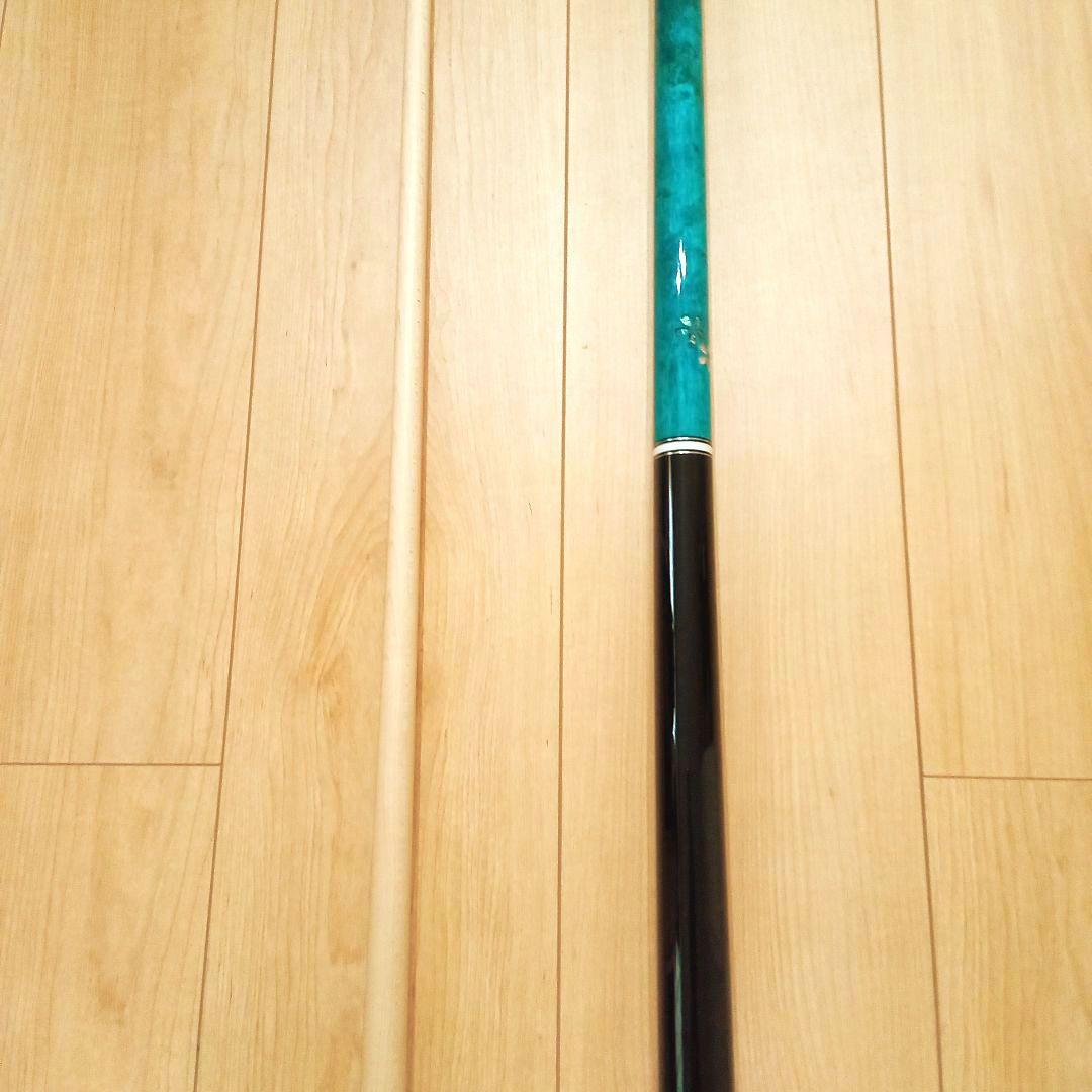 【最終価格】【新品未使用】プレイ用　 ビリヤードキュー　エメラルドグリーン