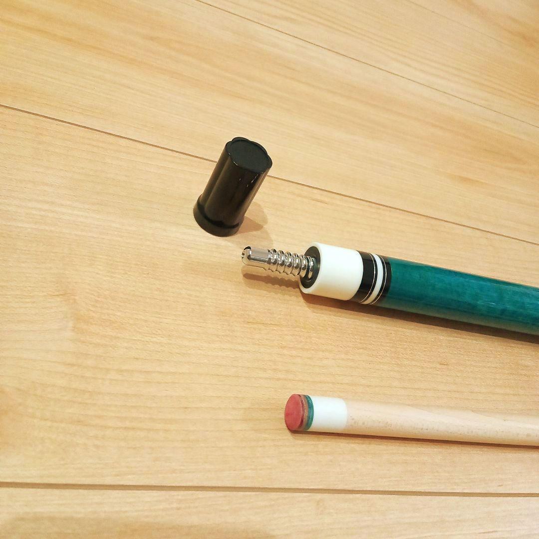 【最終価格】【新品未使用】プレイ用　 ビリヤードキュー　エメラルドグリーン