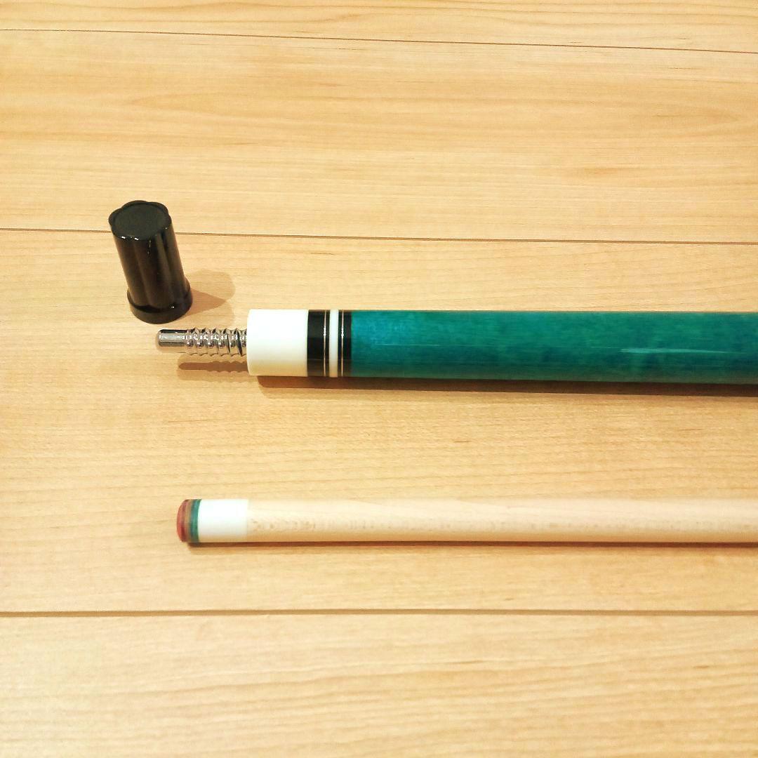 【最終価格】【新品未使用】プレイ用　 ビリヤードキュー　エメラルドグリーン