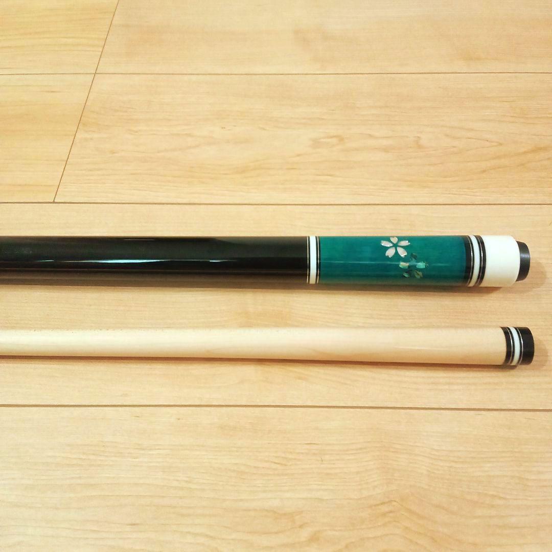 【最終価格】【新品未使用】プレイ用　 ビリヤードキュー　エメラルドグリーン