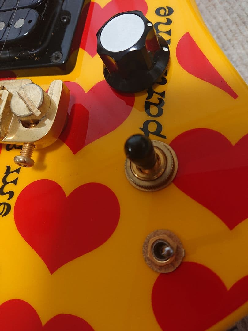 【マイキー】フェルナンデス hide イエローハート Jr. ミニ ギター