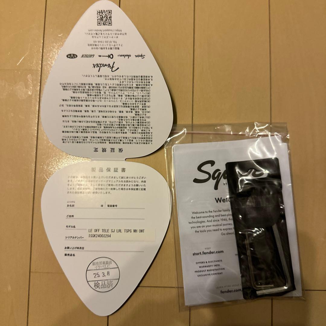 スクワイヤー　Paranormal Offset Telecaster SJ