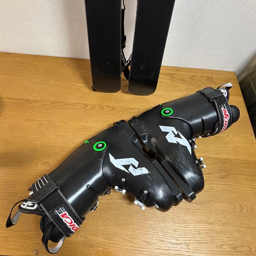 メンズ　ショートスキー　ファンスキーセット　elan 25/25.5cmブーツ付