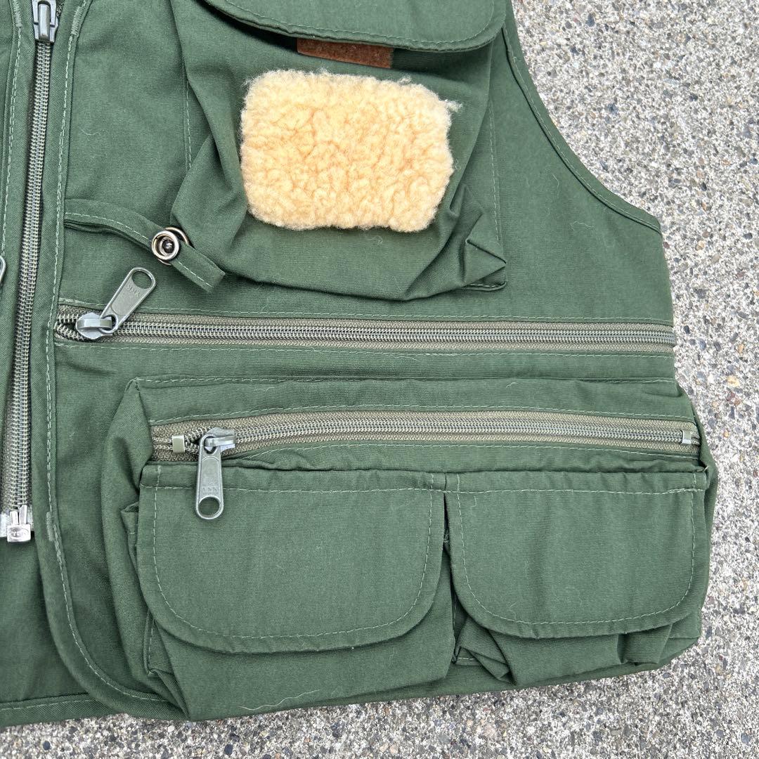 80s 短丈　紺タグ　多ポケット　フィッシングベスト　コロンビア