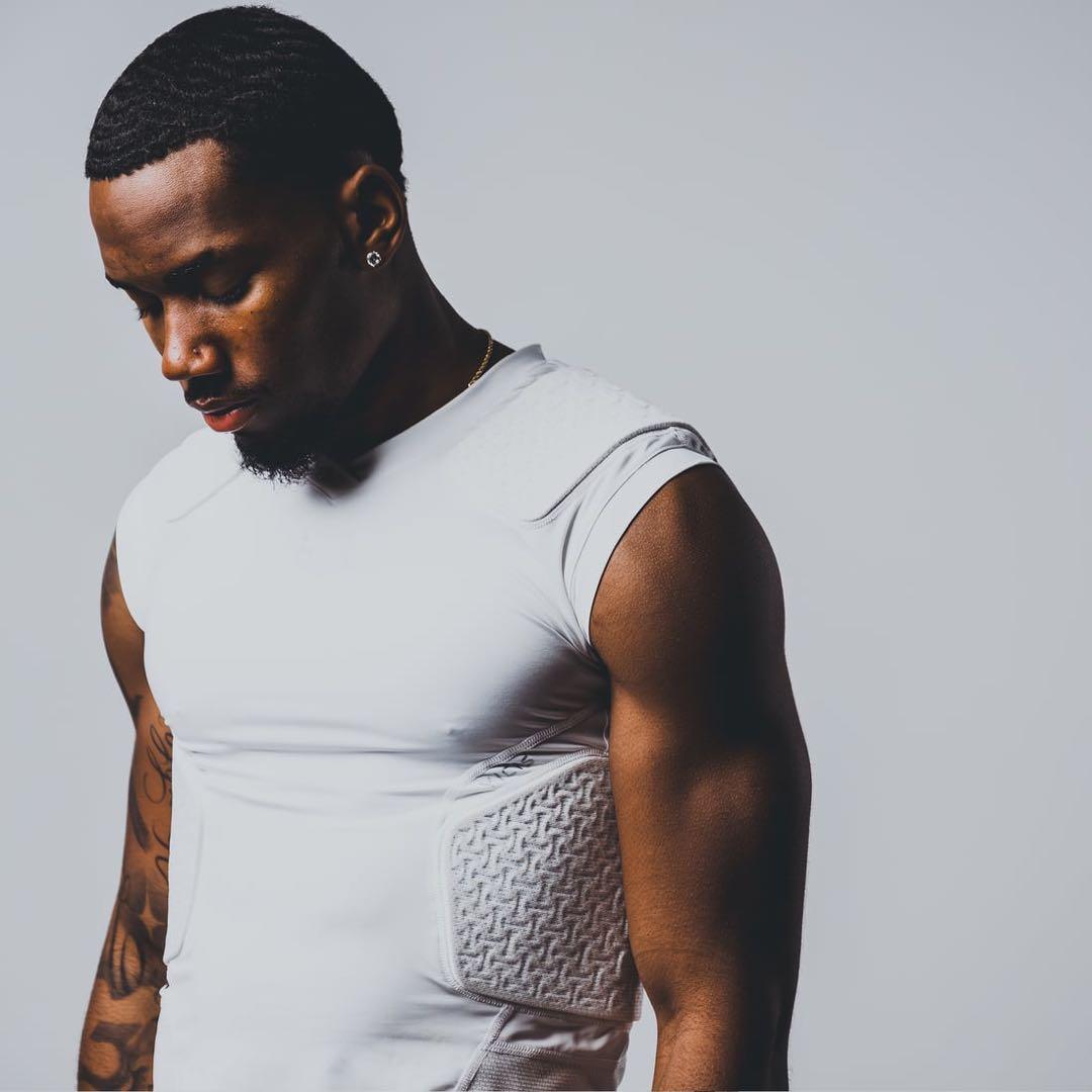 【S】VICIS パッド付きコンプレッションシャツ アメフト インナーウェア