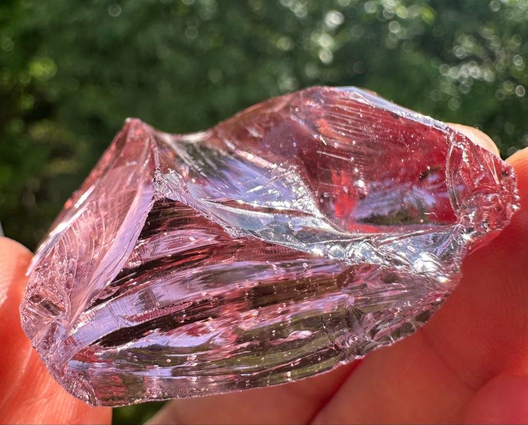 専用2点非常に希少シエラネバダ産アンダラクリスタル　ピンク　レムリア瞑想ヨガ