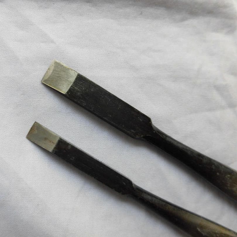 特上共柄　盆栽用彫刻刀　　平刃２本セット