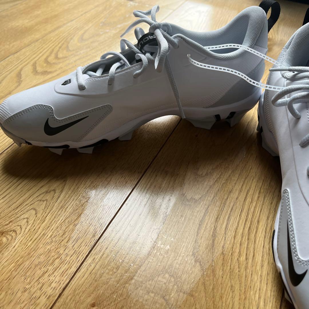 28cm　ナイキ　野球　ポイント　スパイク　白　Force Trout 9