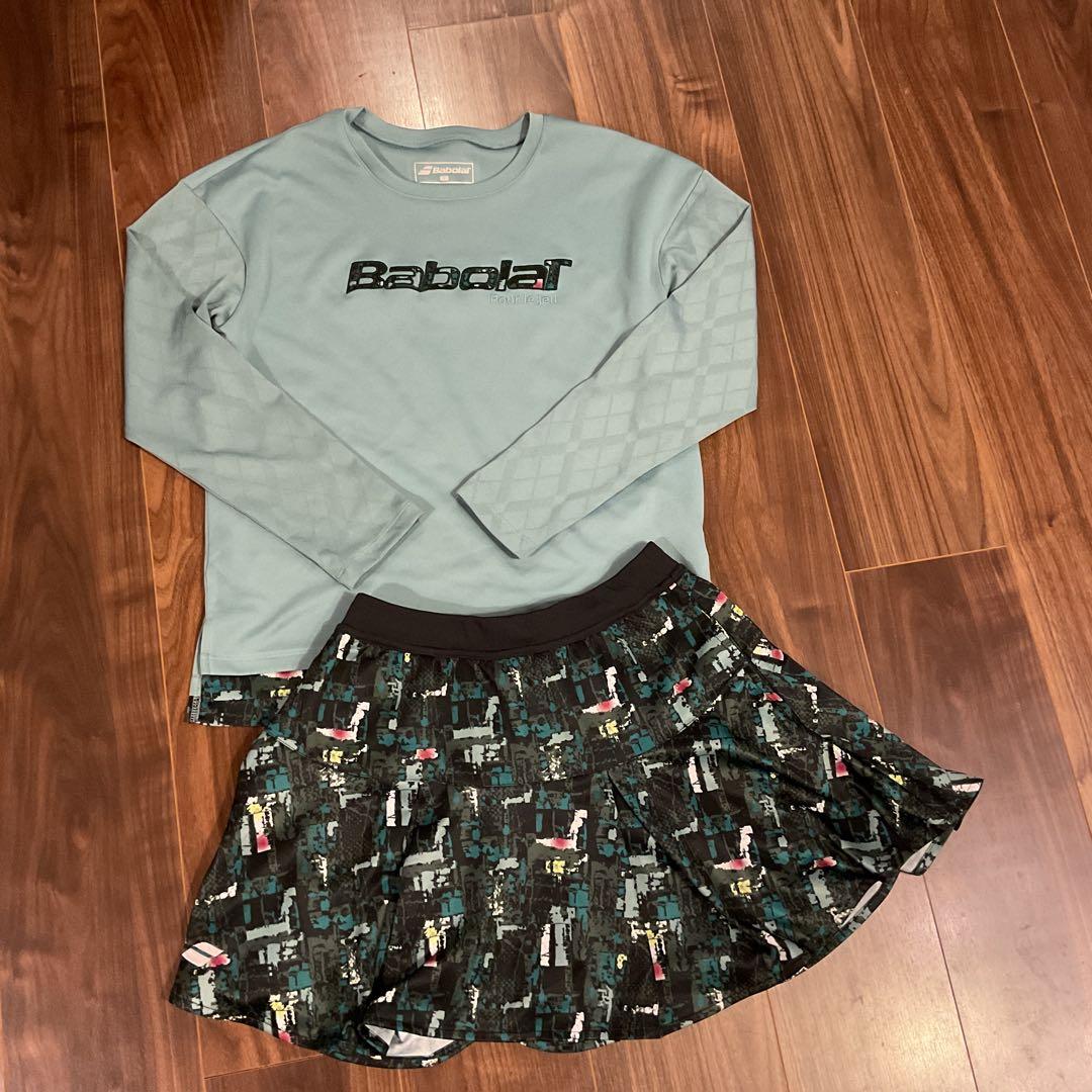 バボラ ウェア テニス シャツ スコート 2点セット Lサイズ