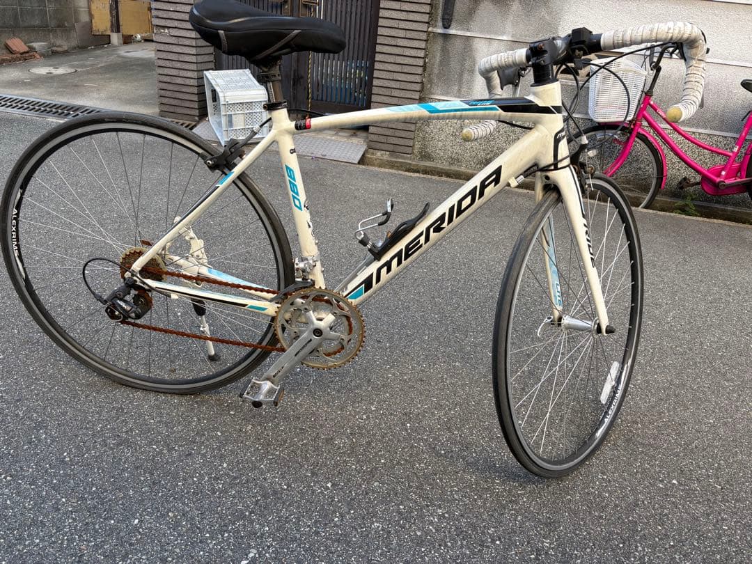 MERIDA Ride liteロードバイク ホワイト/ブルー