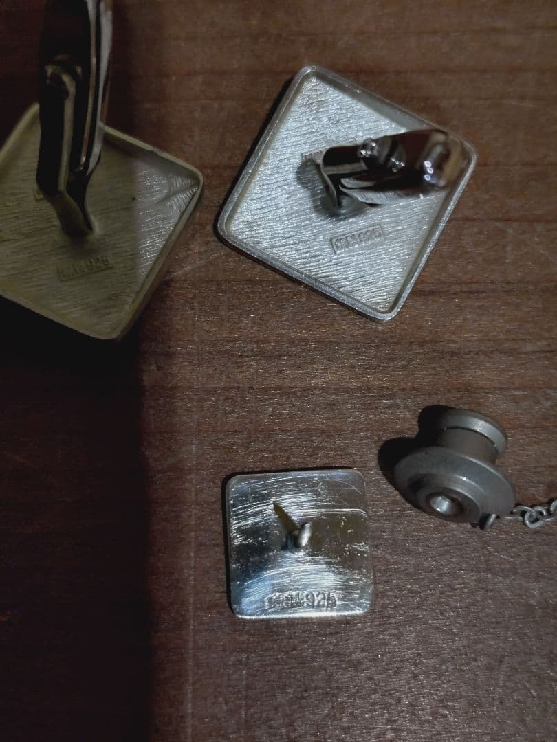 銀製 タイピン カフス