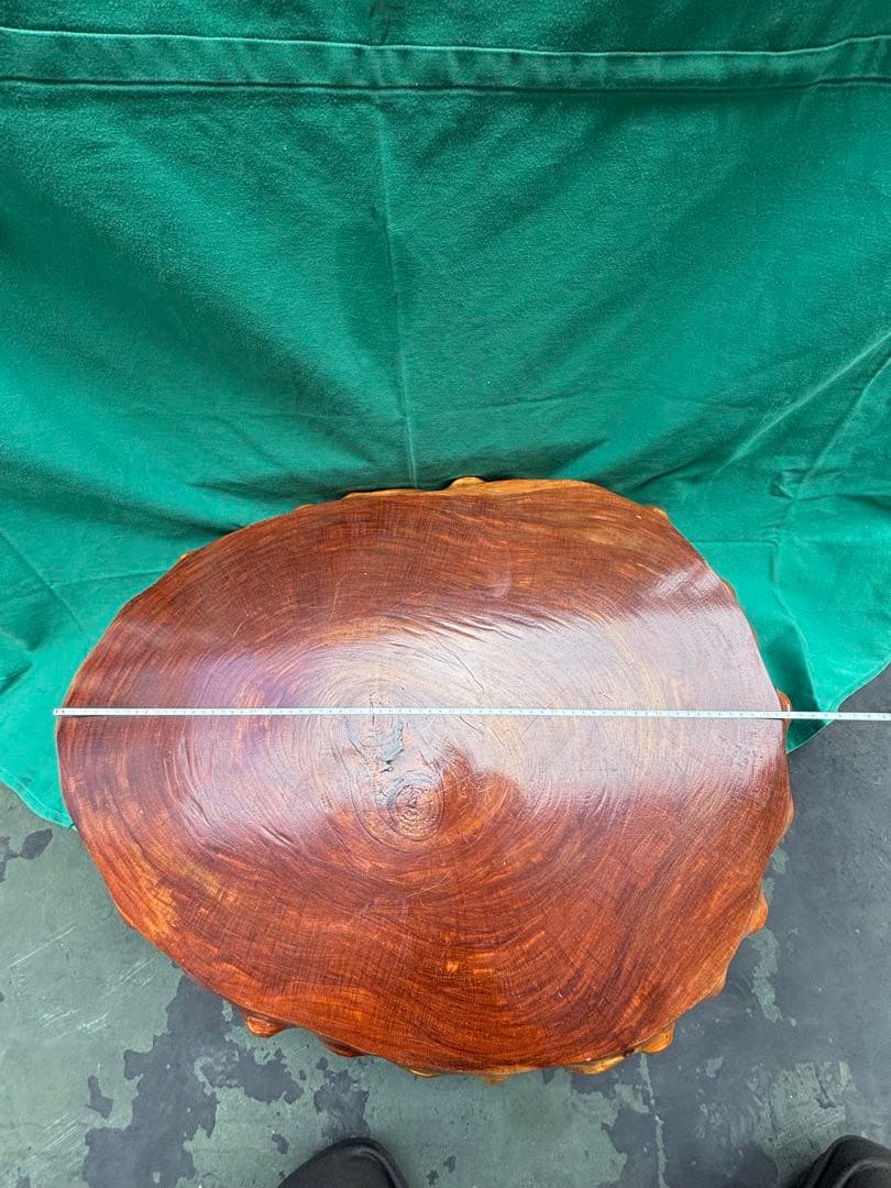 切株台　一枚板　鉢置き台　花台　盆栽台　飾り台　 座卓　蚤の市　骨董品 木製