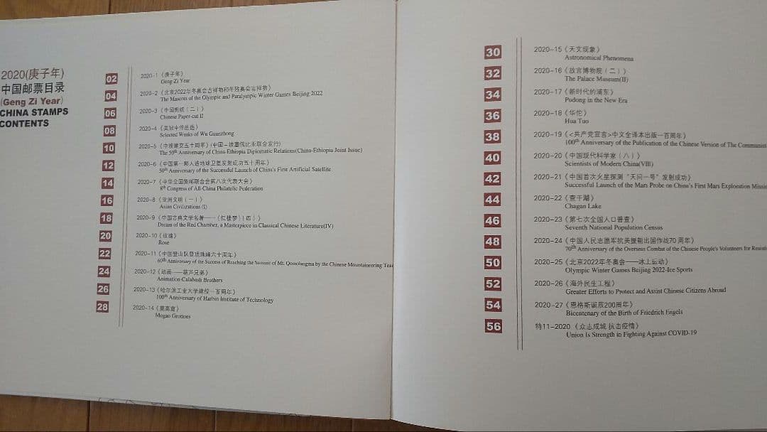 中国の切手帳　5冊