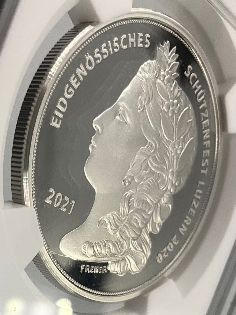 【pyrargyrite】2021 スイス 射撃祭 銀貨 PF69 UC