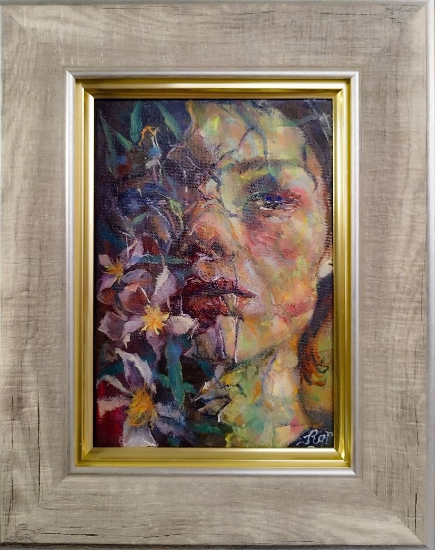 『綻びの肖像』 油彩画 SM 原画 一点物 インテリア 開運